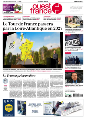 Cover of Ouest France (Pornic / Pays de Retz)