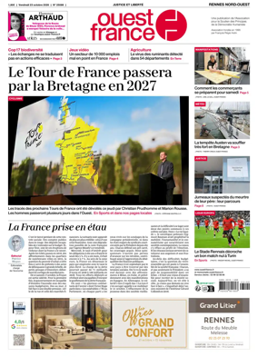 Cover of Ouest-France (Rennes Nord-Ouest)