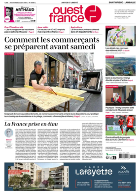 Cover of Ouest-France (Saint-Brieuc Lamballe)