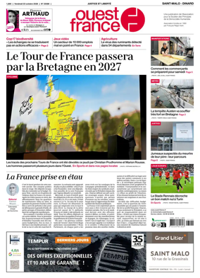 Cover of Ouest France (Saint-Malo)