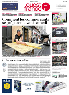 Cover of Ouest France (Sarthe)