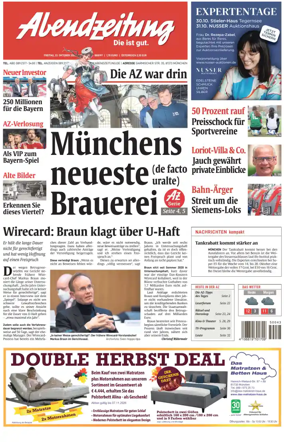 Cover of Abendzeitung Munchen