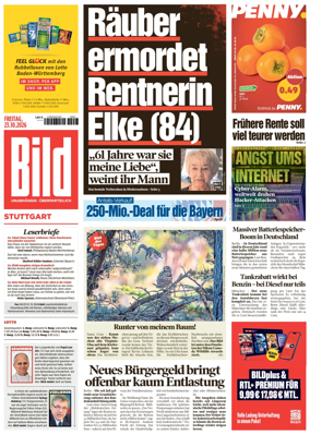Cover of BILD Stuttgart