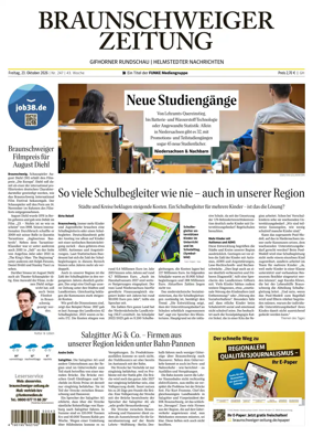 Cover of Braunschweiger Zeitung (Helmstedter Nachrichten)
