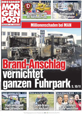 Cover of Dresdner Morgenpost