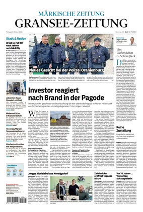 Cover of Gransee-Zeitung