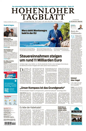 Cover of Hohenloher Tagblatt