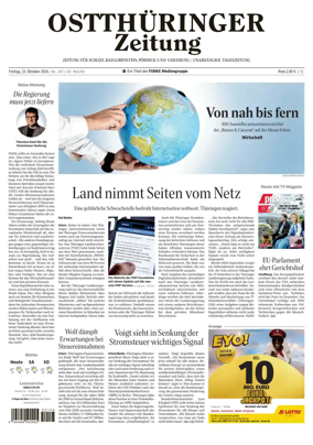 Cover of Ostthuringer Zeitung (Posneck)