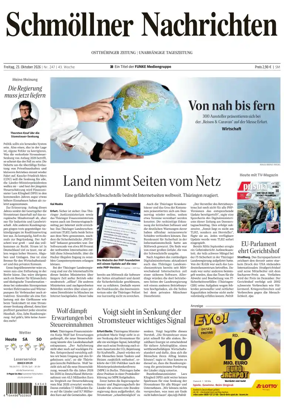 Cover of Ostthuringer Zeitung (Schmolln)
