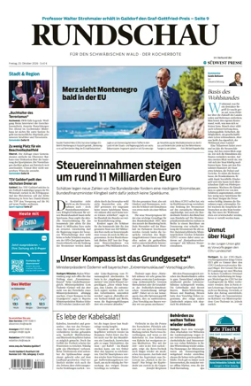 Cover of Rundschau fur den Schwabischen Wald – Der Kocherbote