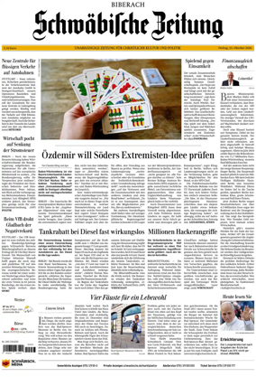 Cover of Schwabische Zeitung (Biberach)