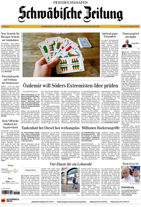 Cover of Schwabische Zeitung (Friedrichshafen)
