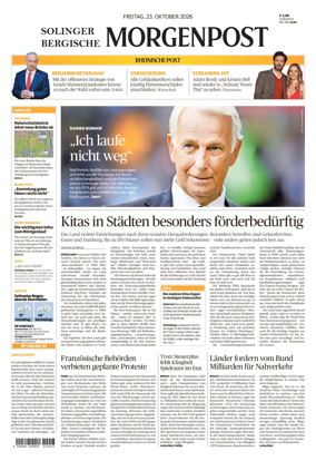 Cover of Solinger Bergische Morgenpost/Remscheid
