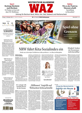 Cover of Westdeutsche Allgemeine Zeitung (Bochum)