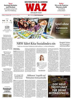 Cover of Westdeutsche Allgemeine Zeitung (Essen)