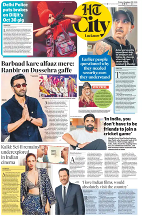 Cover of Hindustan Times (Lucknow) - Live