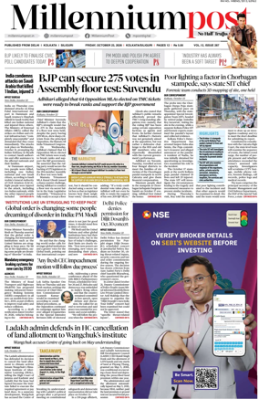 Cover of Millennium Post (Kolkata)