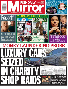 Cover of Irish Daily Mirror
