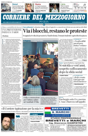 Cover of Corriere del Mezzogiorno (Puglia)
