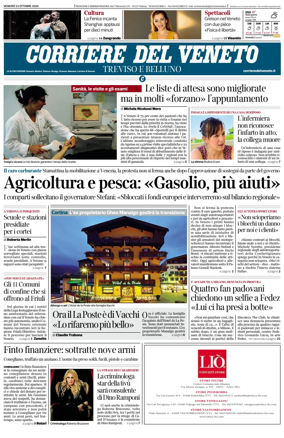 Cover of Corriere del Veneto (Treviso e Belluno)