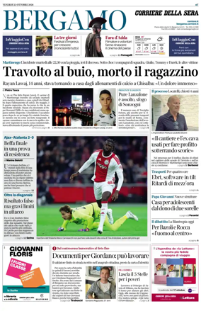 Cover of Corriere della Sera (Bergamo)