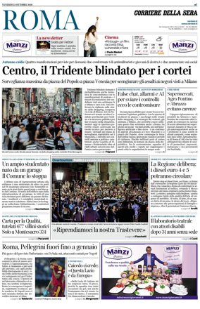 Cover of Corriere della Sera (Roma)