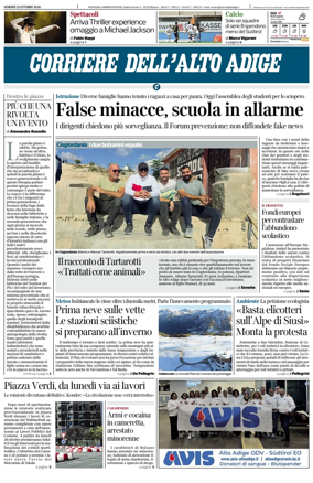 Cover of Corriere dell'Alto Adige