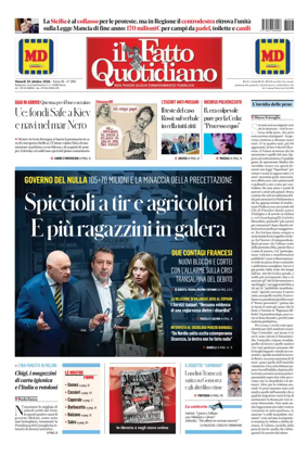 Cover of Il Fatto Quotidiano