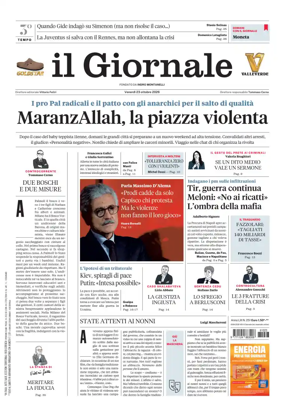 Cover of Il Giornale (Italy)
