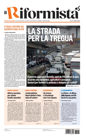 Cover of Il Riformista (Italy)