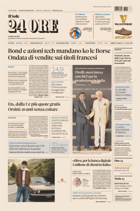 Cover of Il Sole 24 Ore