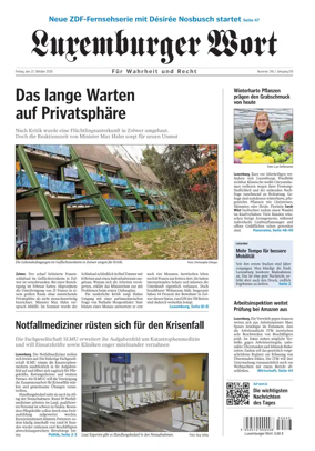 Cover of Luxemburger Wort