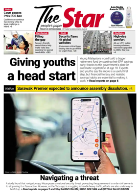 Cover of The Star Malaysia