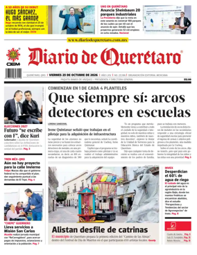 Cover of Diario de Queretaro