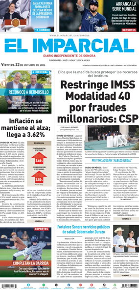 Cover of El Imparcial