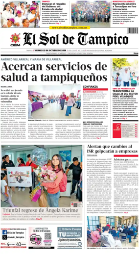 Cover of El Sol de Tampico
