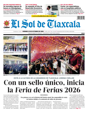 Cover of El Sol de Tlaxcala