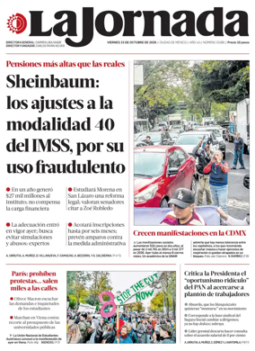 Cover of La Jornada