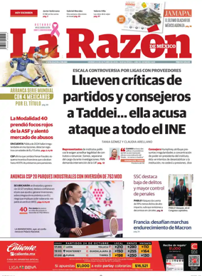 Cover of La Razon de Mexico