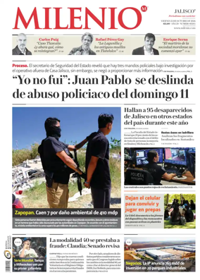 Cover of Milenio Jalisco