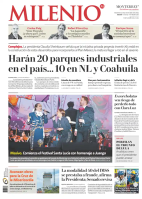 Cover of Milenio Monterrey