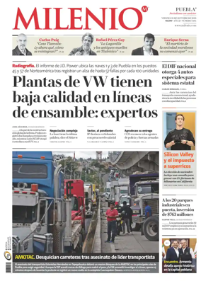 Cover of Milenio Puebla