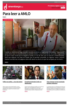 Cover of Sin Embargo Opinion