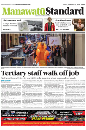 Cover of Manawatu Standard
