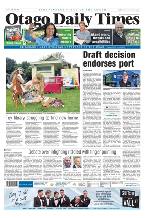Cover of Otago Daily Times
