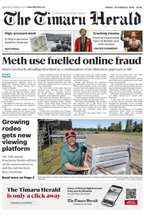 Cover of The Timaru Herald