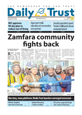 Cover of Daily Trust