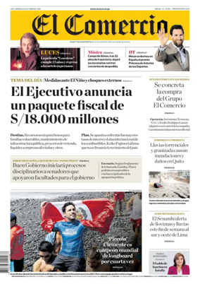 Cover of Diario El Comercio