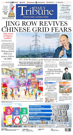 Cover of Daily Tribune (Philippines)
