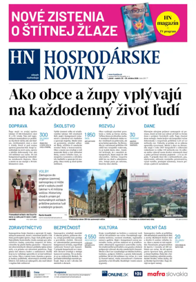 Cover of Hospodarske noviny